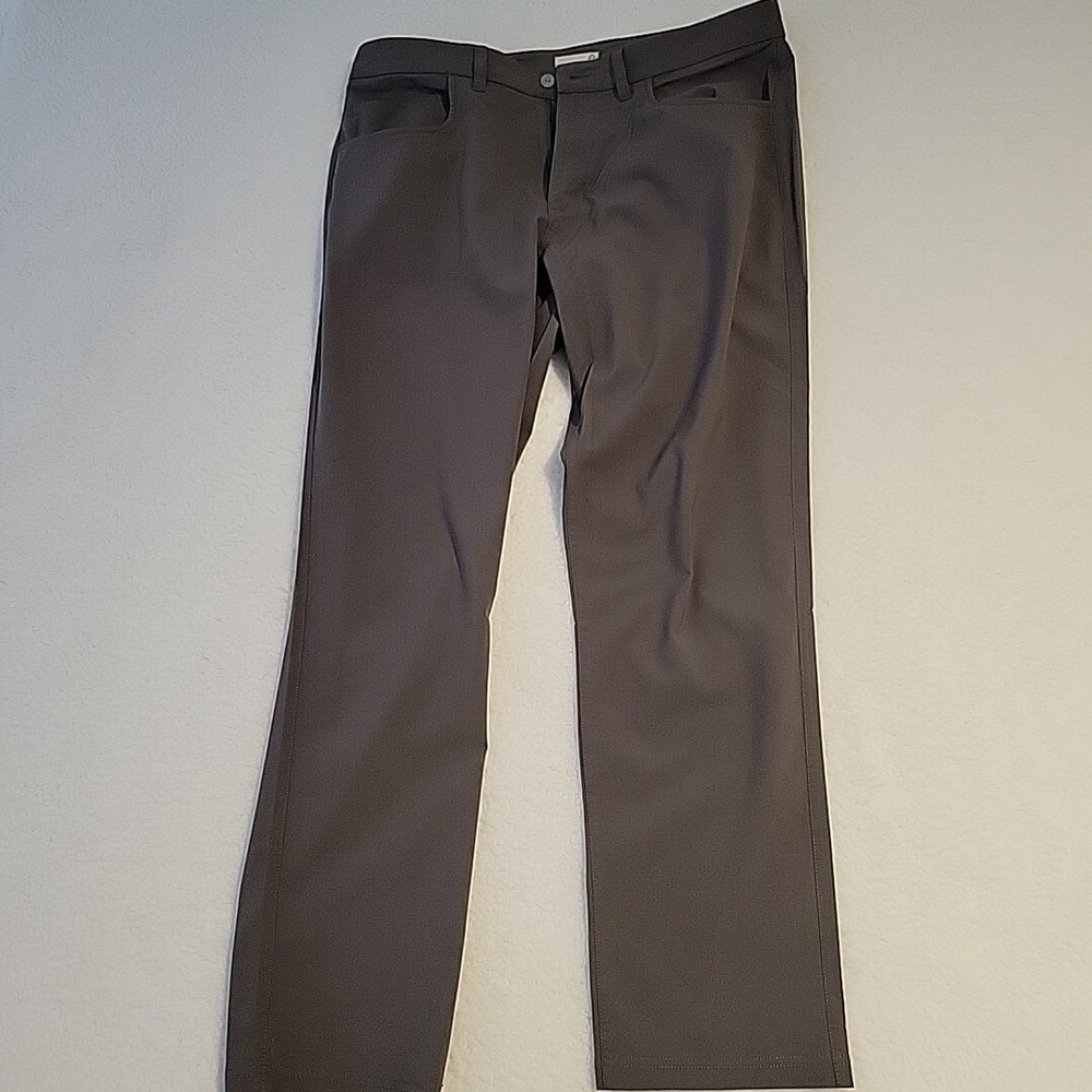 Tasc Bamboo Straight Fit Pants 35x32  Grey